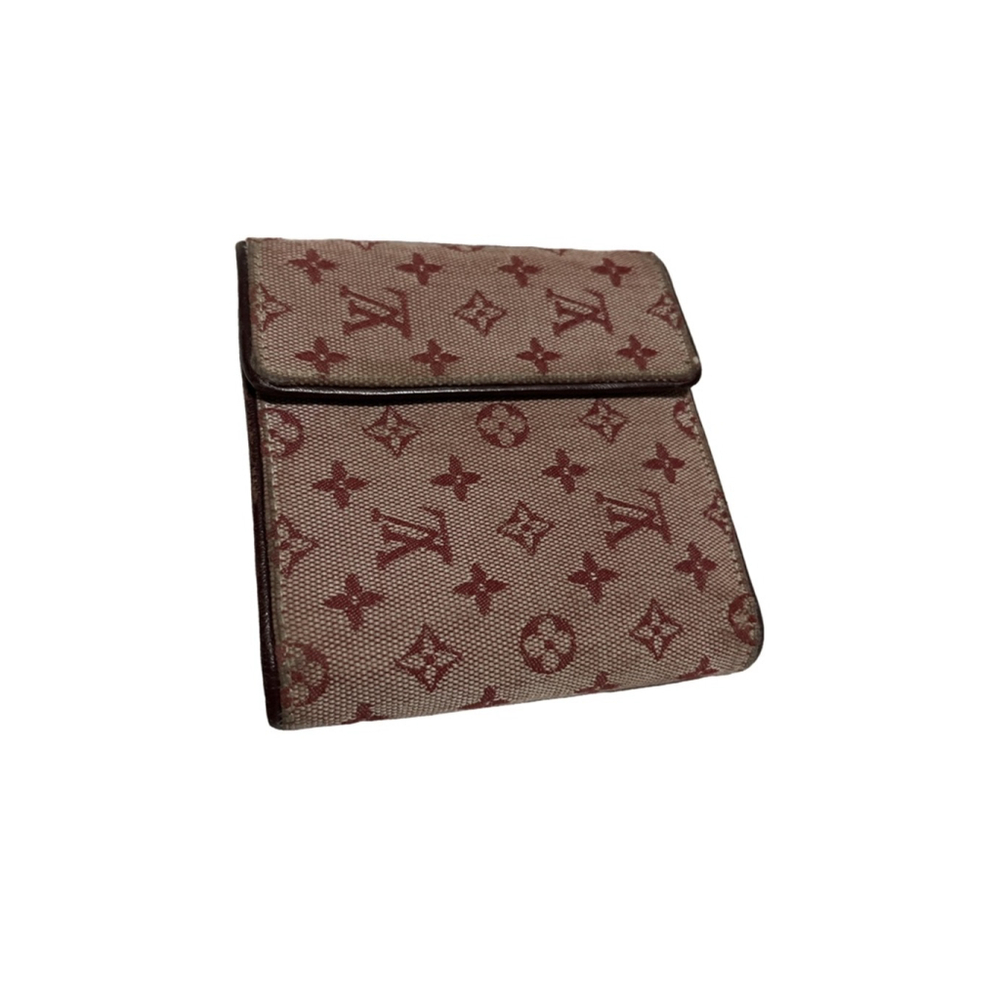 EUC Women's Louis Vuitton Pink Canvas Compact Bifold Wallet - Picture 2 of 13